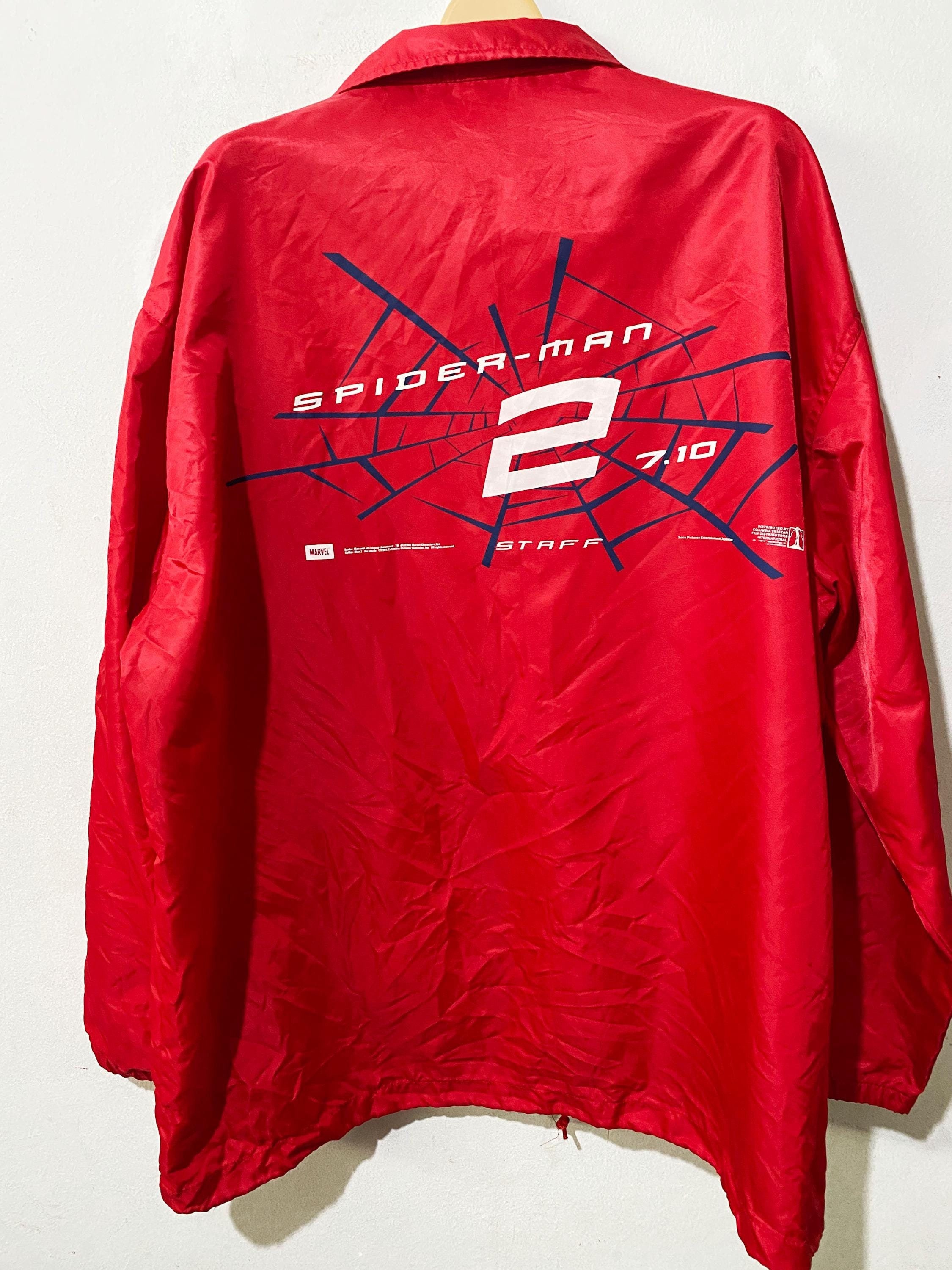 Vintage 2004 Spider-man 2 Nylon Jacket Movie Graphic Size L - Etsy