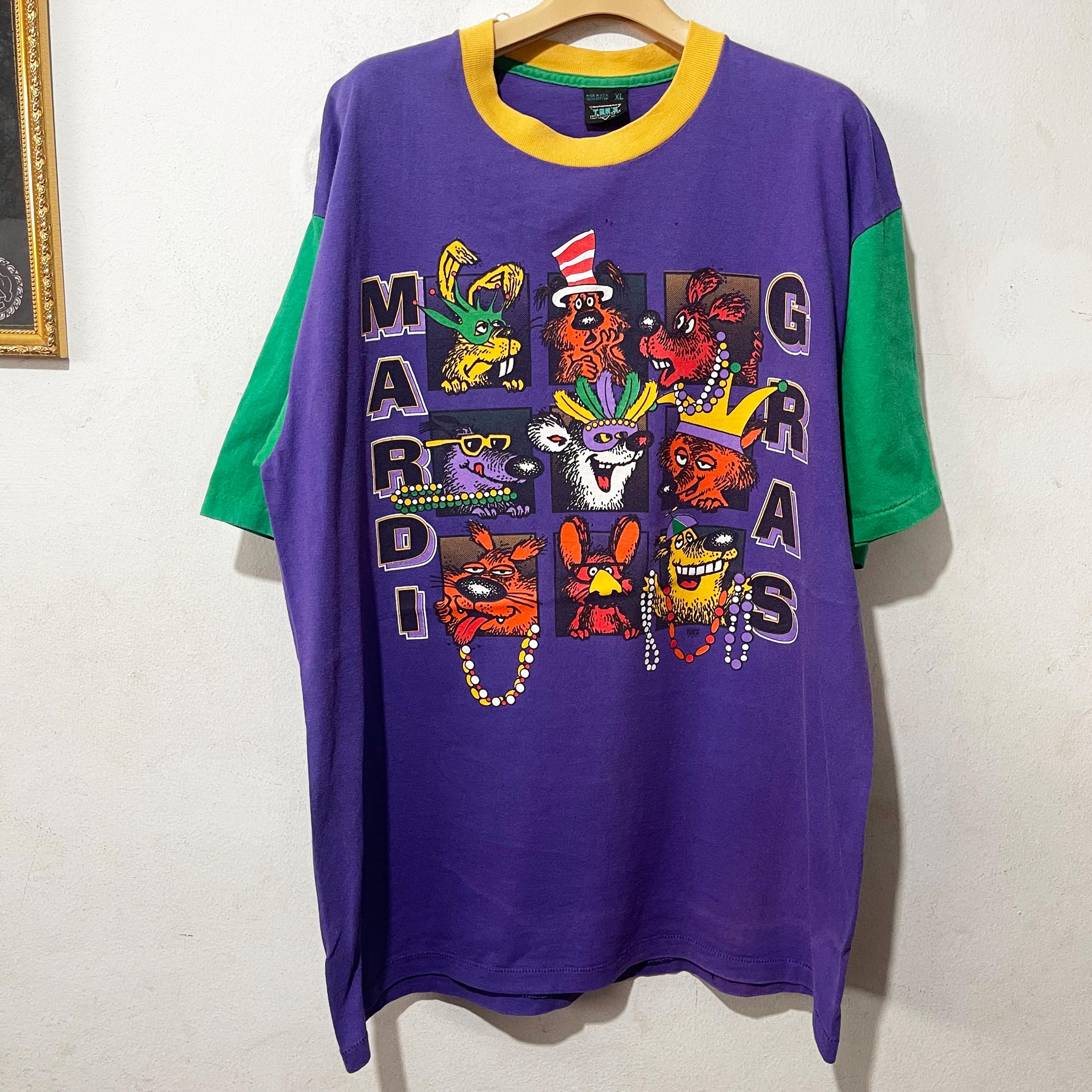 90年代のヴィンテージ マルディグラ ニューオーリンズ Tシャツ サイズ 