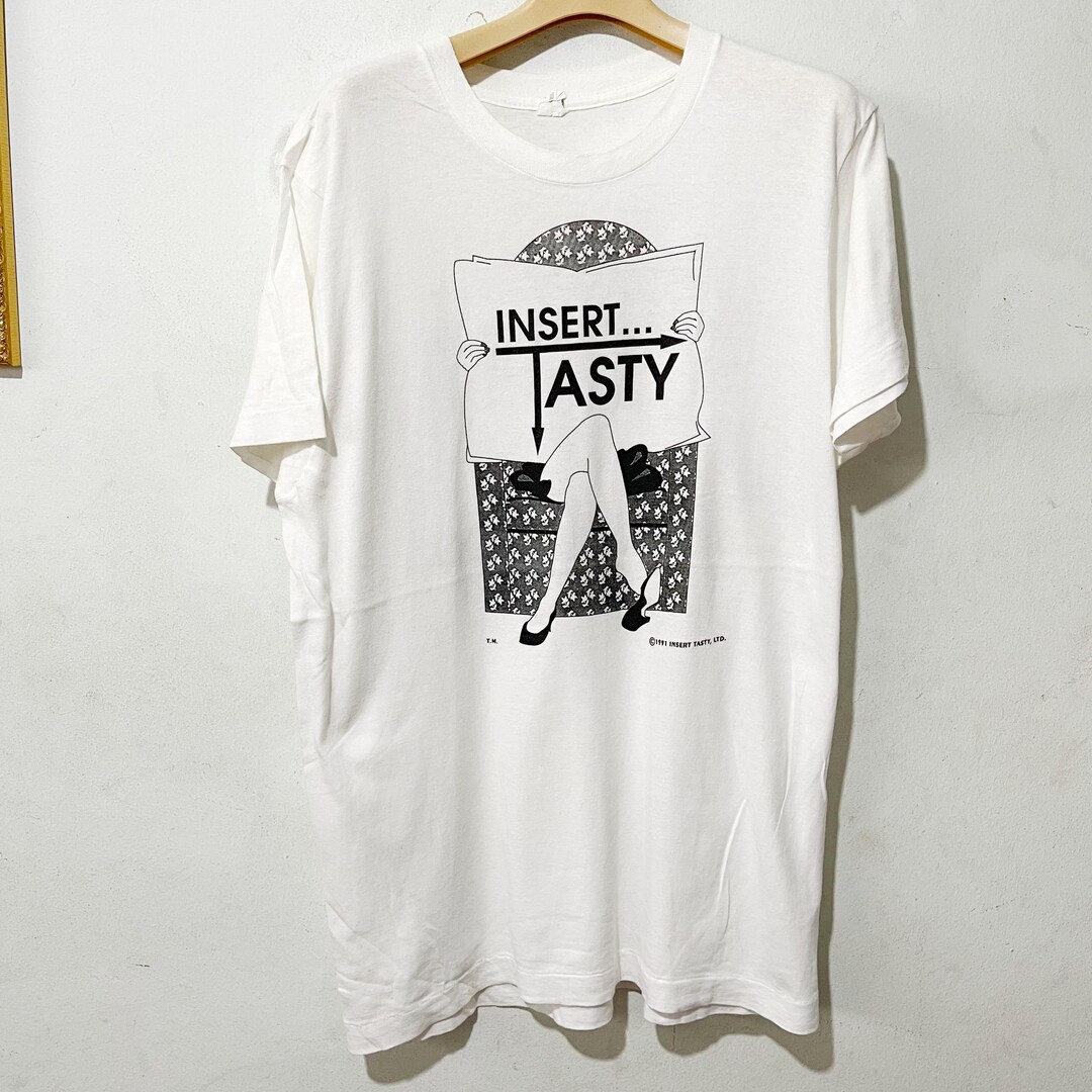Vintage 1991 Insert Tasty Rock and Roll With 8 Legs T-shirt Size L