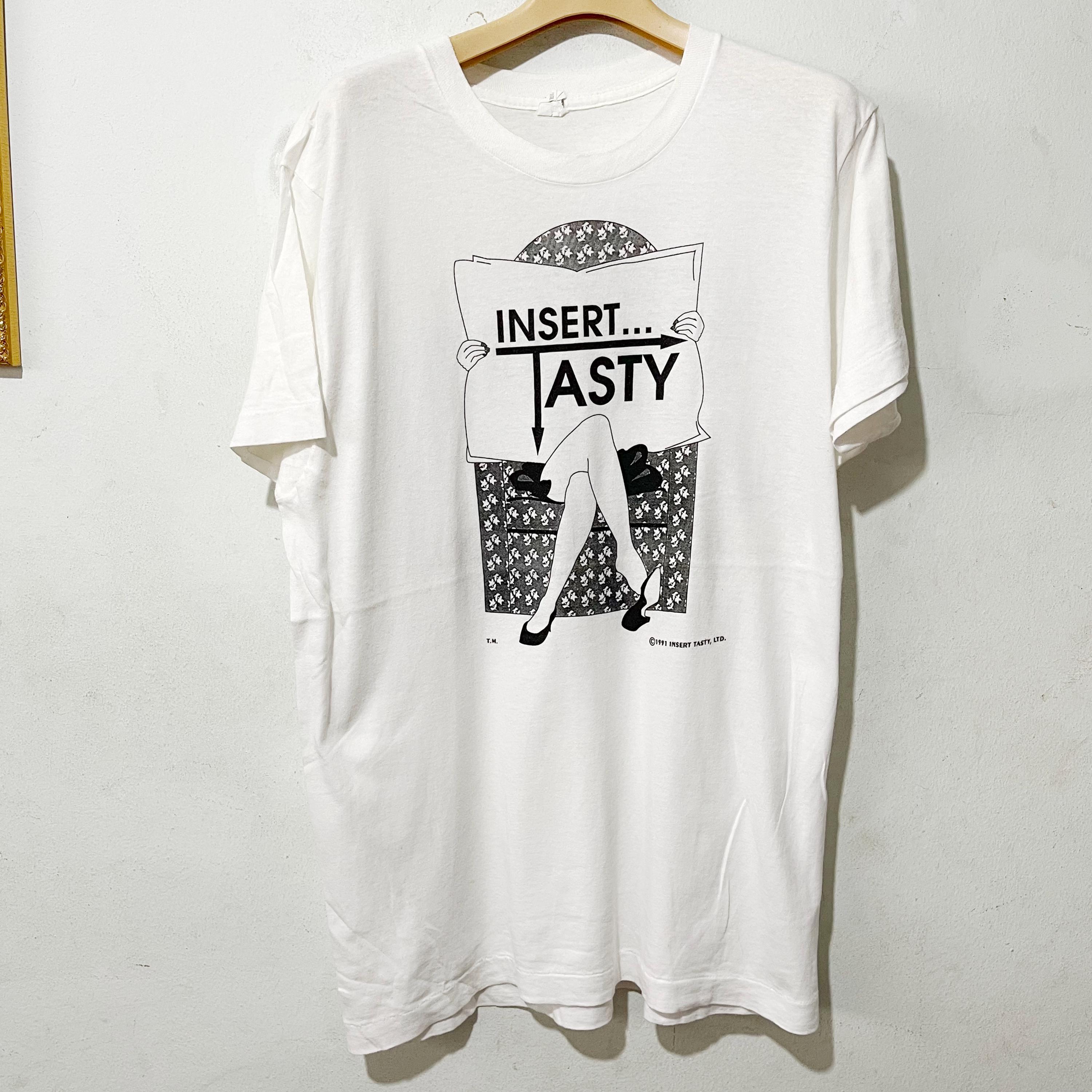Vintage 1991 Insert Tasty Rock and Roll With 8 Legs T-shirt Size L