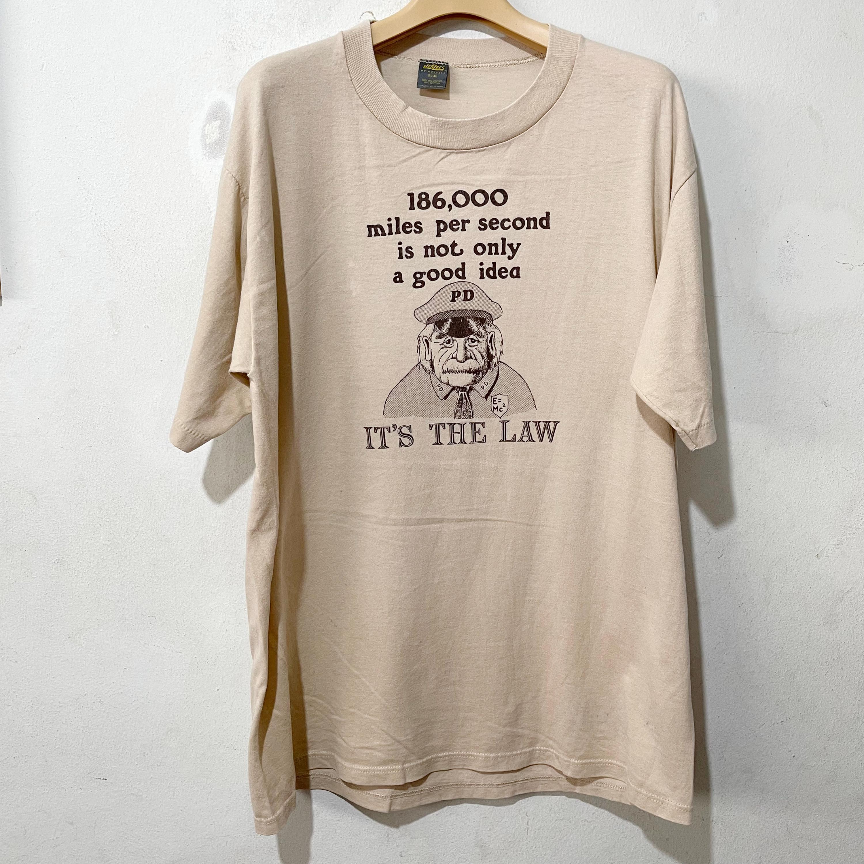 Vintage 80s Albert Einstein T-shirt “186,000 Miles per Second