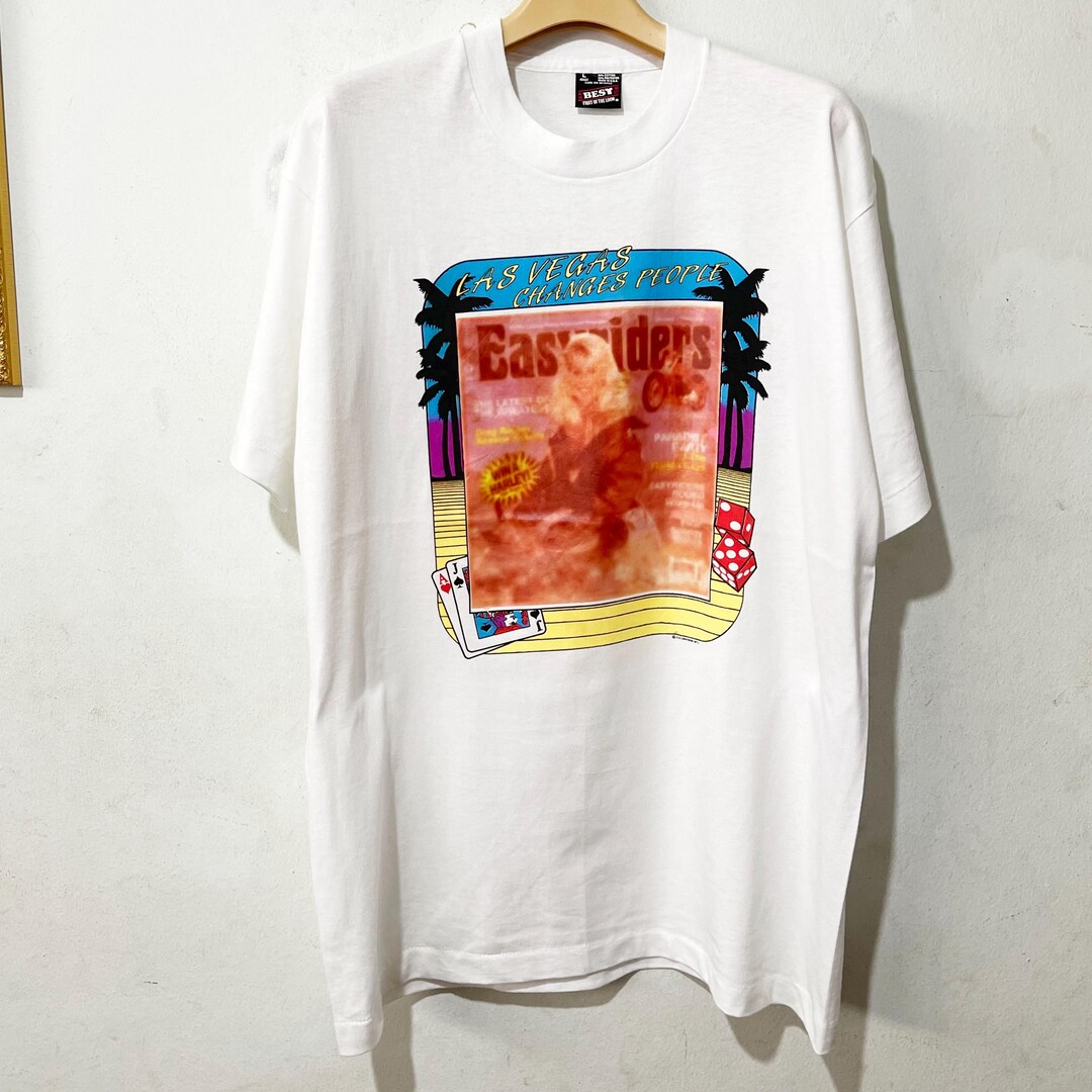 Vintage 90s Las Vegas T-shirt Size L - Etsy