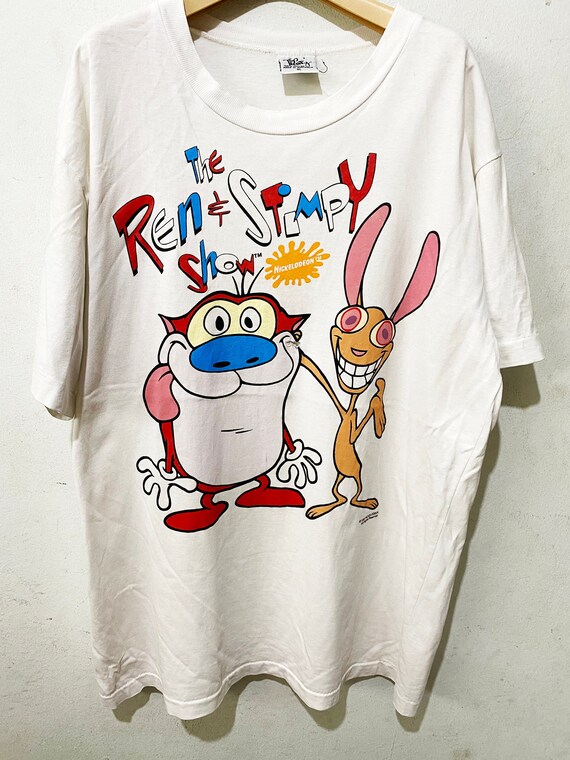 Vintage 1994 Ren and Stimpy by Nickelodeon Shirt Size XL Free Etsy
