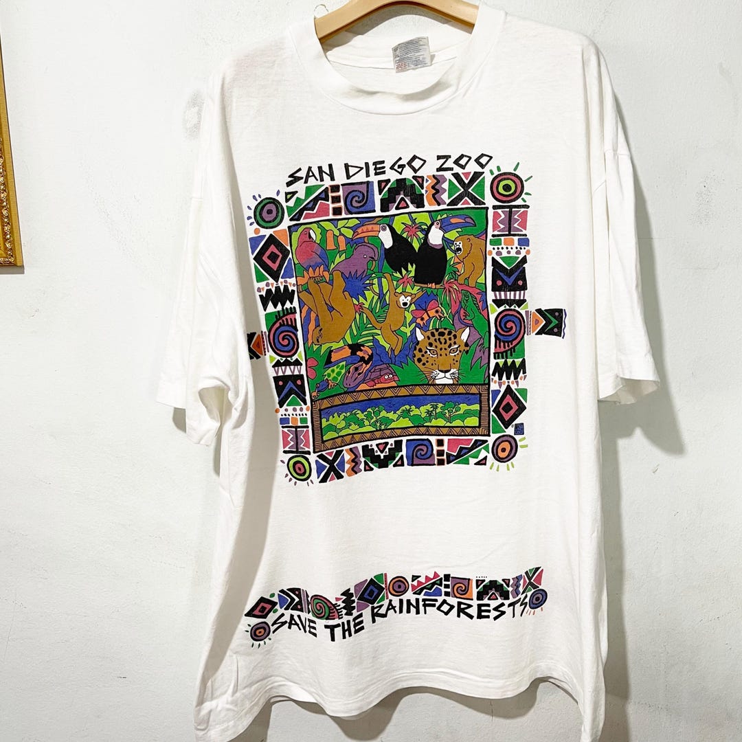 Vintage 90s Save the Rainforest T-shirt Size XL - Etsy