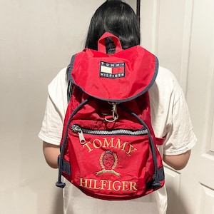 トミーヒルフィガー　ヴィンテージ　希少　リュック Tommy Hilfiger Vintage Backpack Bag - Etsy