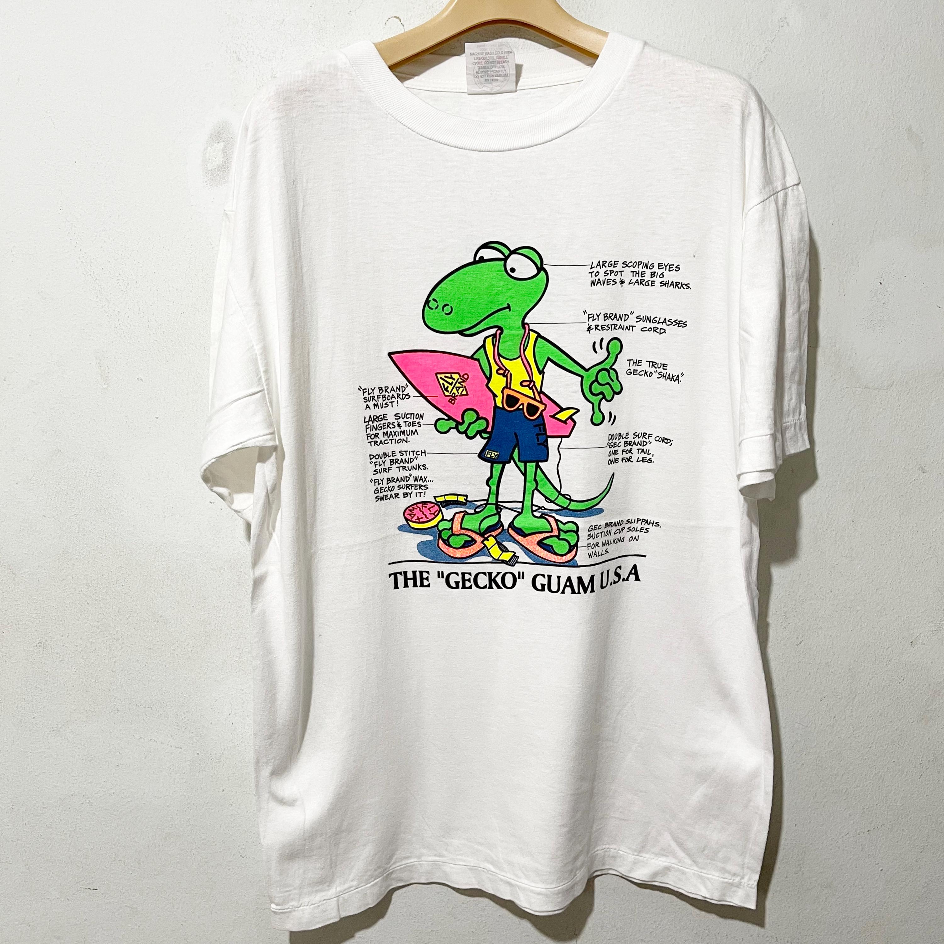90年代ヴィンテージ ヤモリシャツ サイズL ヴィンテージ グアムTシャツ、ヴィンテージ サーフTシャツ、ヴィンテージ アニマルTシャツ、ヴィンテージ  リザードTシャツ、ヴィンテージ ネイチャーTシャツ - Etsy 日本