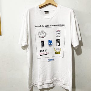 Maglietta vintage anni '90 con scritta "Computer" taglia XL, maglietta vintage con scritta "Tech", maglietta vintage con scritta "Hardware", maglietta vintage con scritta "Geek"