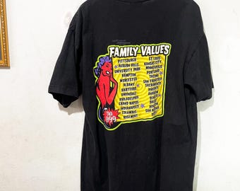 Vintage 1999 Family Values Tour T-shirt Size L - Etsy