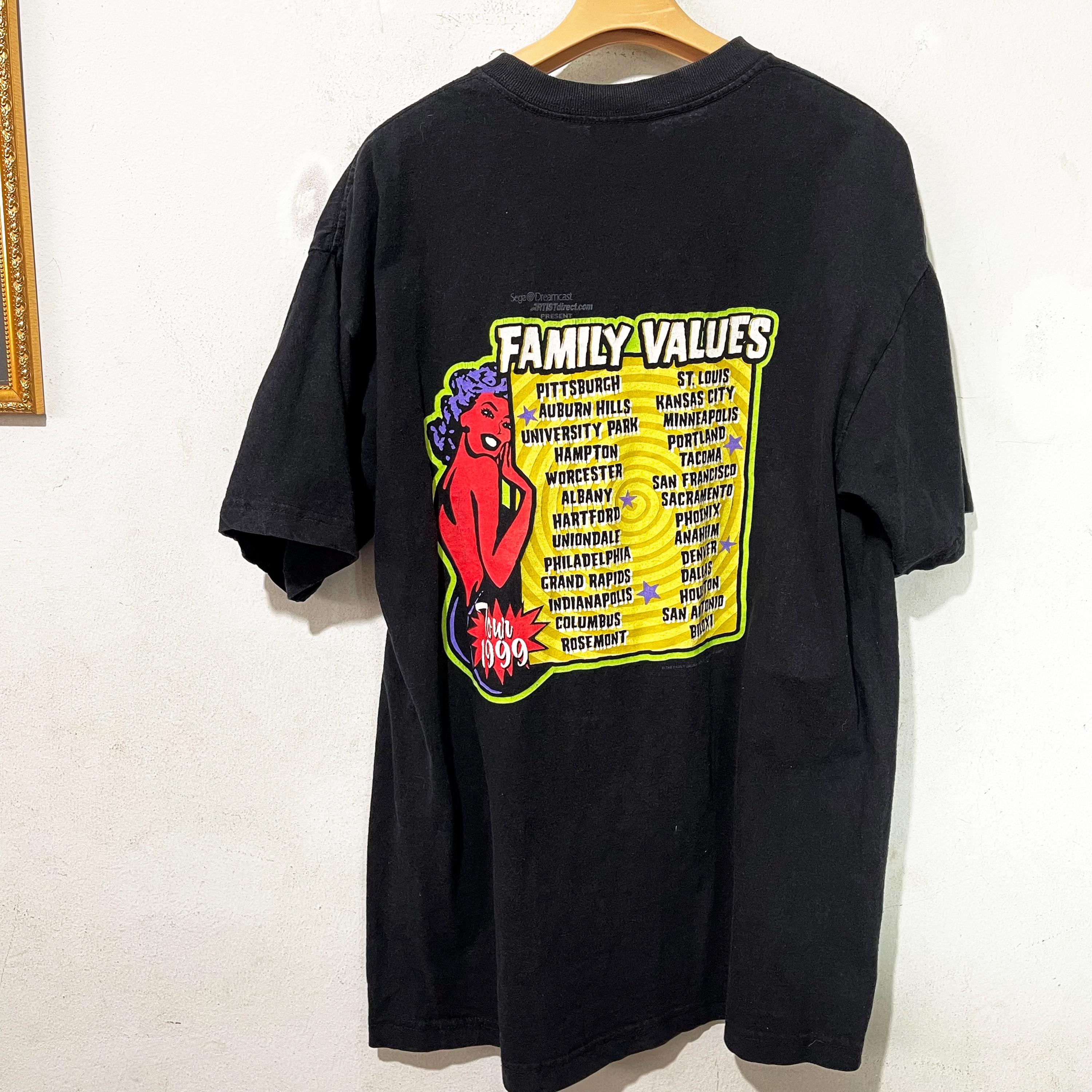 Vintage 1999 Family Values Tour T-shirt Size L - Etsy