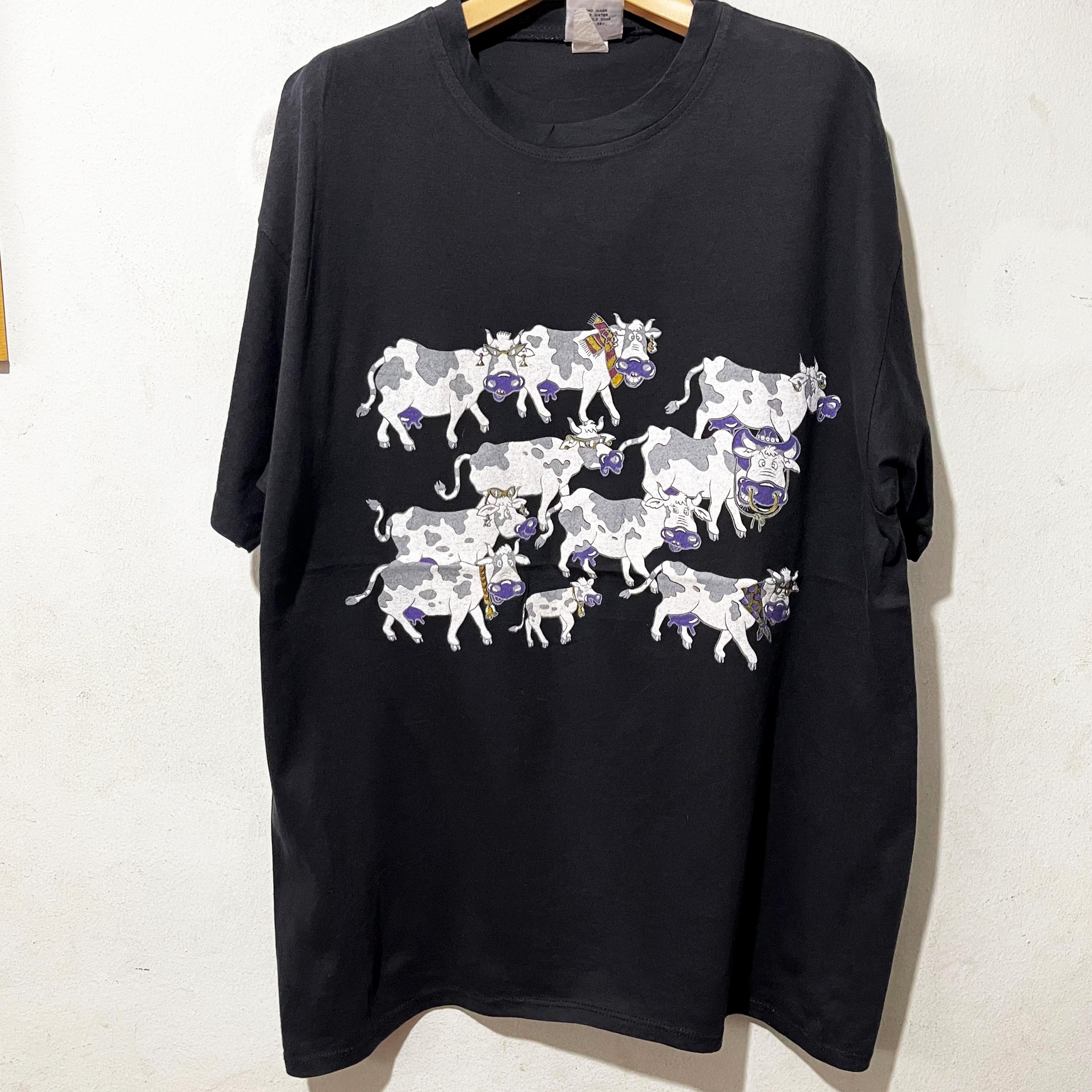 Vintage 90s Animal Blue Jeans State Fair Cow T-shirt Size XL - Etsy