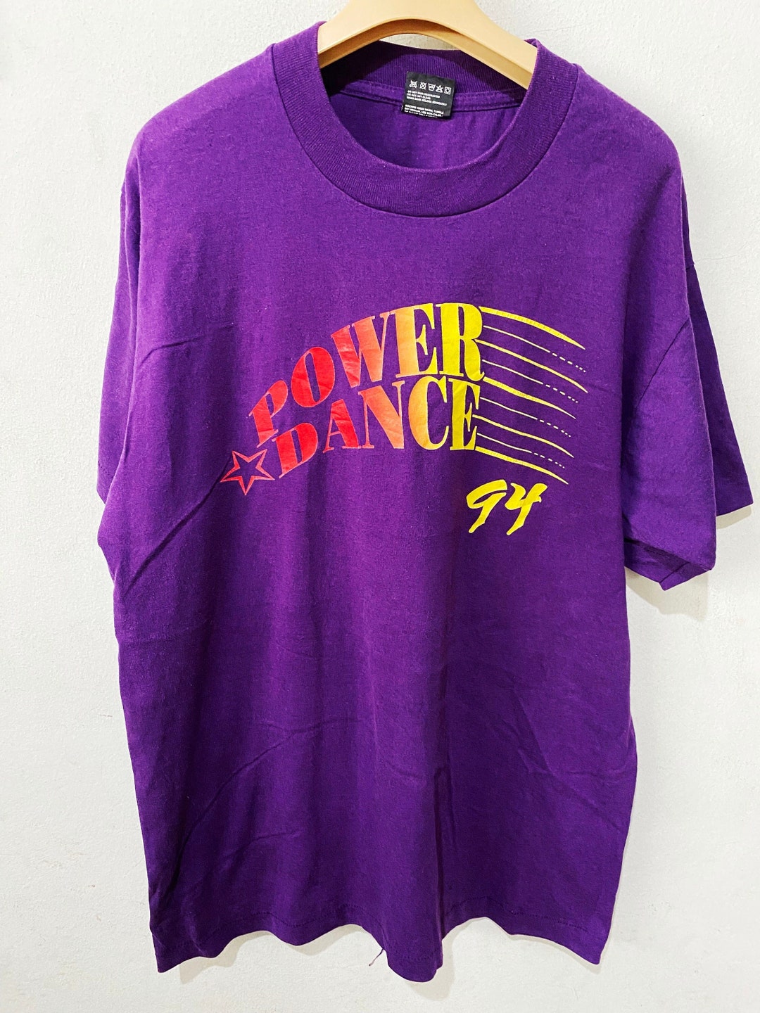 Vintage 90s Power Dance Shirt Size L Etsy vintage-90s-power-dance-shirt-size-l-etsy