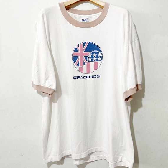 Vintage 90s Spacehog Ringer Tee Size XL - Etsy