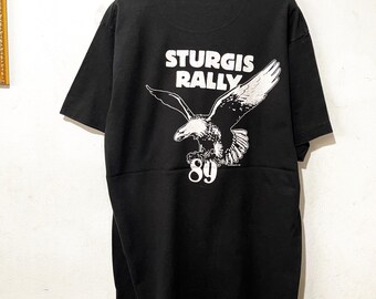 Vintage 1989 Sturgis Motorcycle Rally T-shirt Size L - Etsy