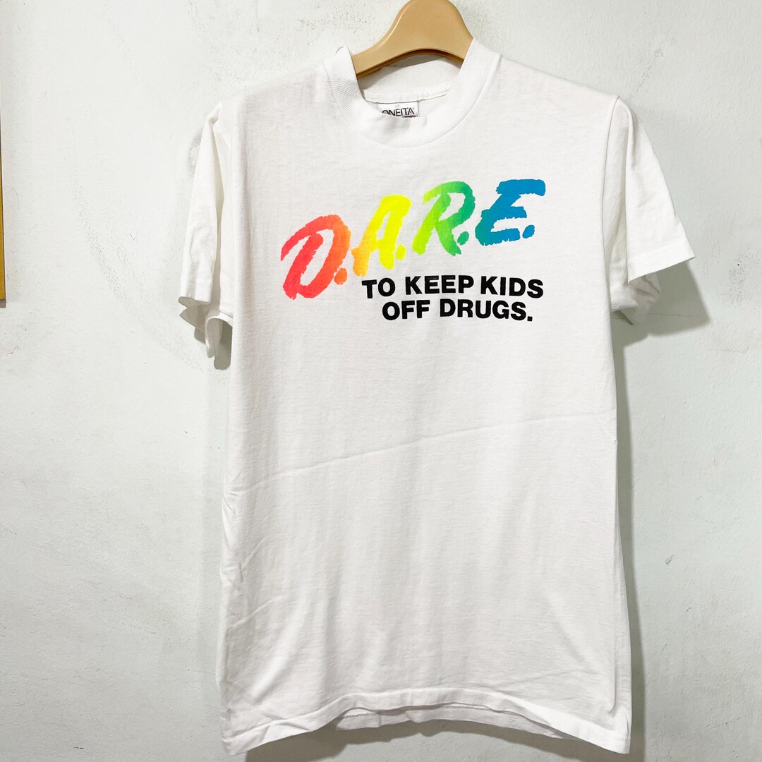 Vintage 90s D.A.R.E. Say No to Drugs Rainbow T-shirt Size S - Etsy