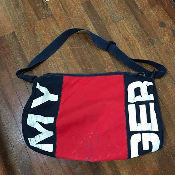 Vintage 90s Tommy Hilfiger Duffel Bag Free Shippi… - image 1