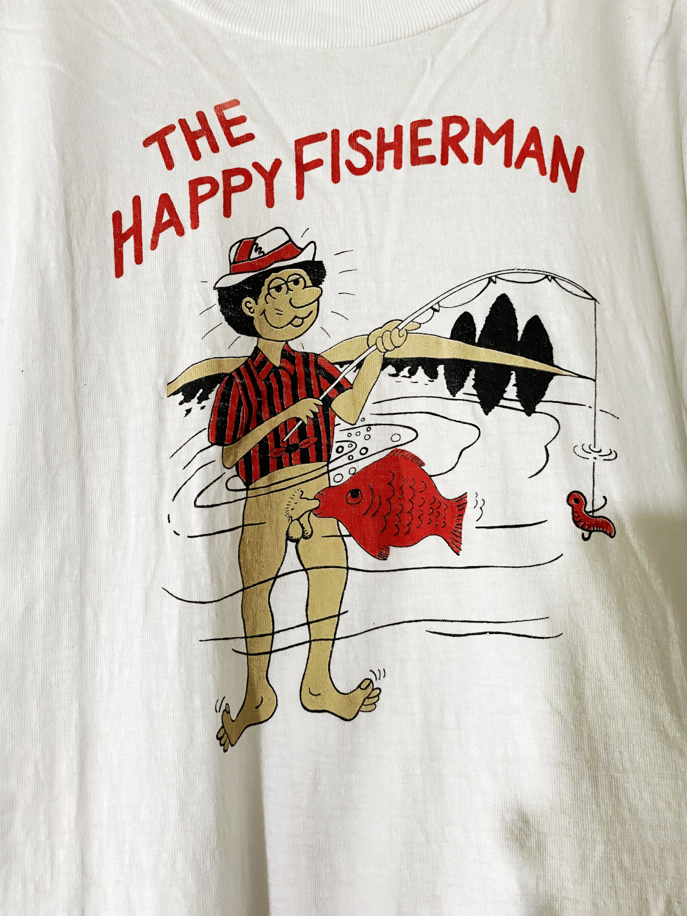 Vintage the Happy Fisherman Shirt Size XL -  Canada