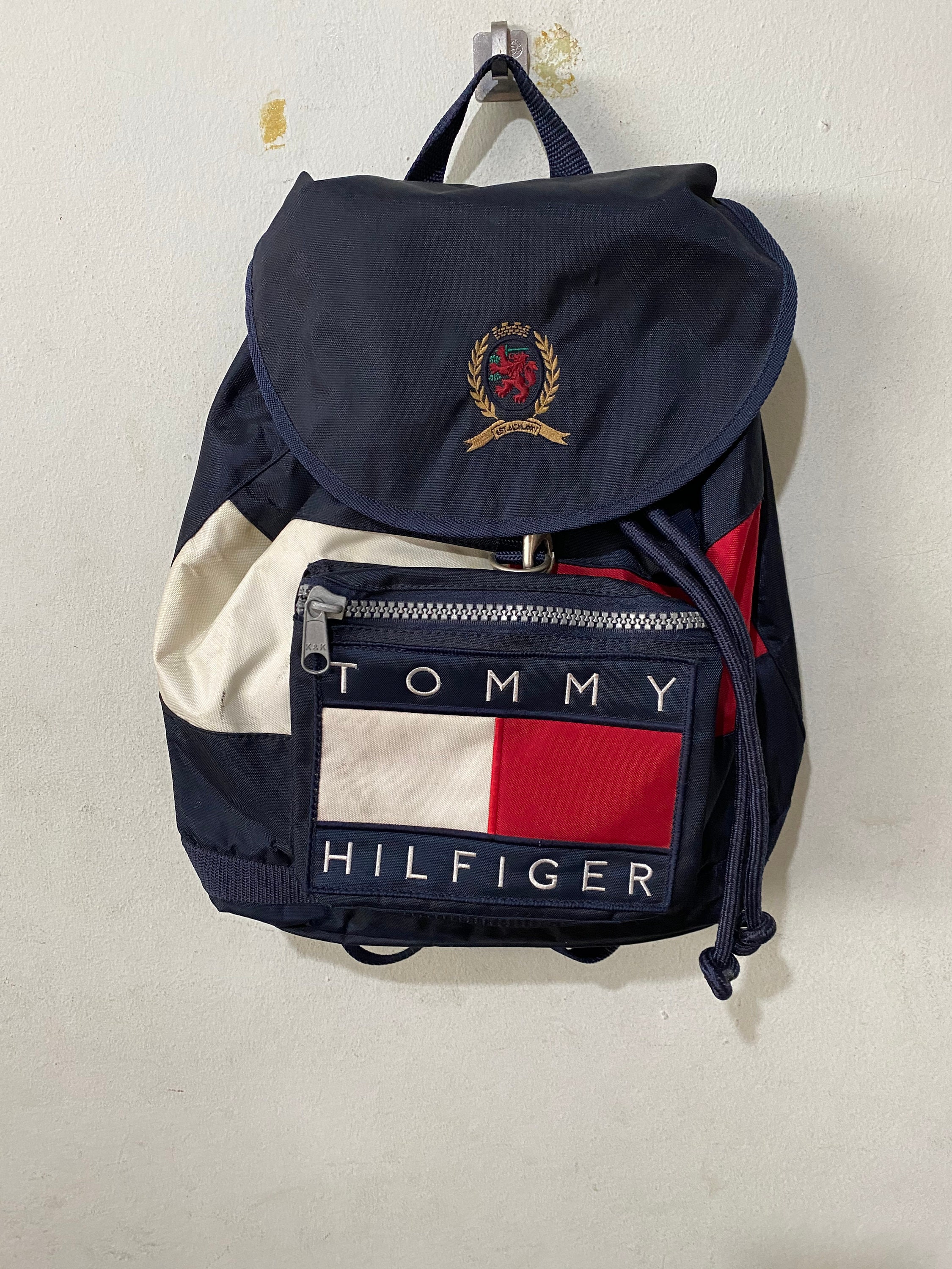 Vintage Tommy Hilfiger Backpack Free Shipping | Etsy