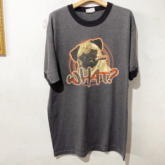 Lochie - vintage men in black pug パグ　タンクトップ　90s Vintage MIB Men in Black Frank the Pug Ringer Tee Size L - Etsy