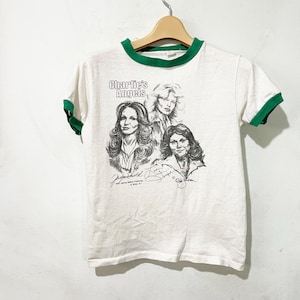 Vintage 1977 Charlie&#39;s Angels Ringer Tee Size XXS