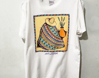 Vintage T-shirt Arizona Boho Desert uit de jaren 90, maat M