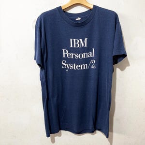 Vintage 90s IBM Shirt Size L Vintage Computer Tee, Vintage Geek Tee, Vintage Tech Tee, Vintage Nerd Tee