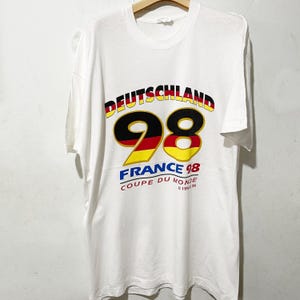 Vintage 1998 FIFA World Cup France 98 T-shirt Soccer Football