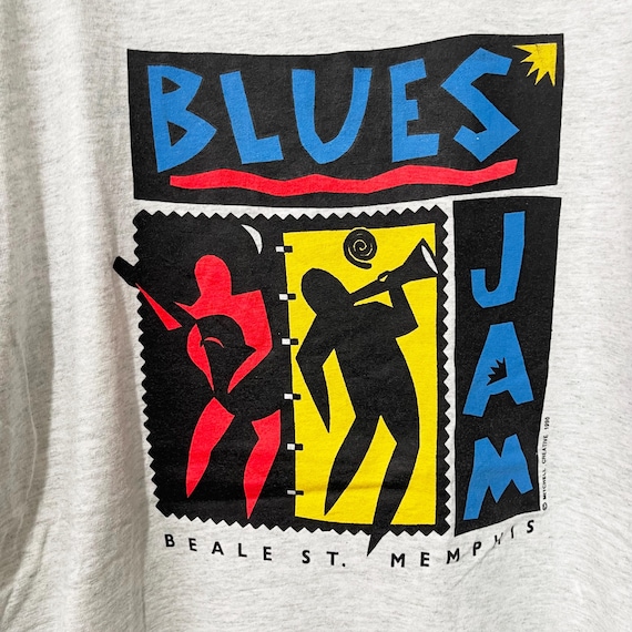 Vintage 90s Beale St Blues Jam Memphis T-shirt Size XL - Etsy Israel