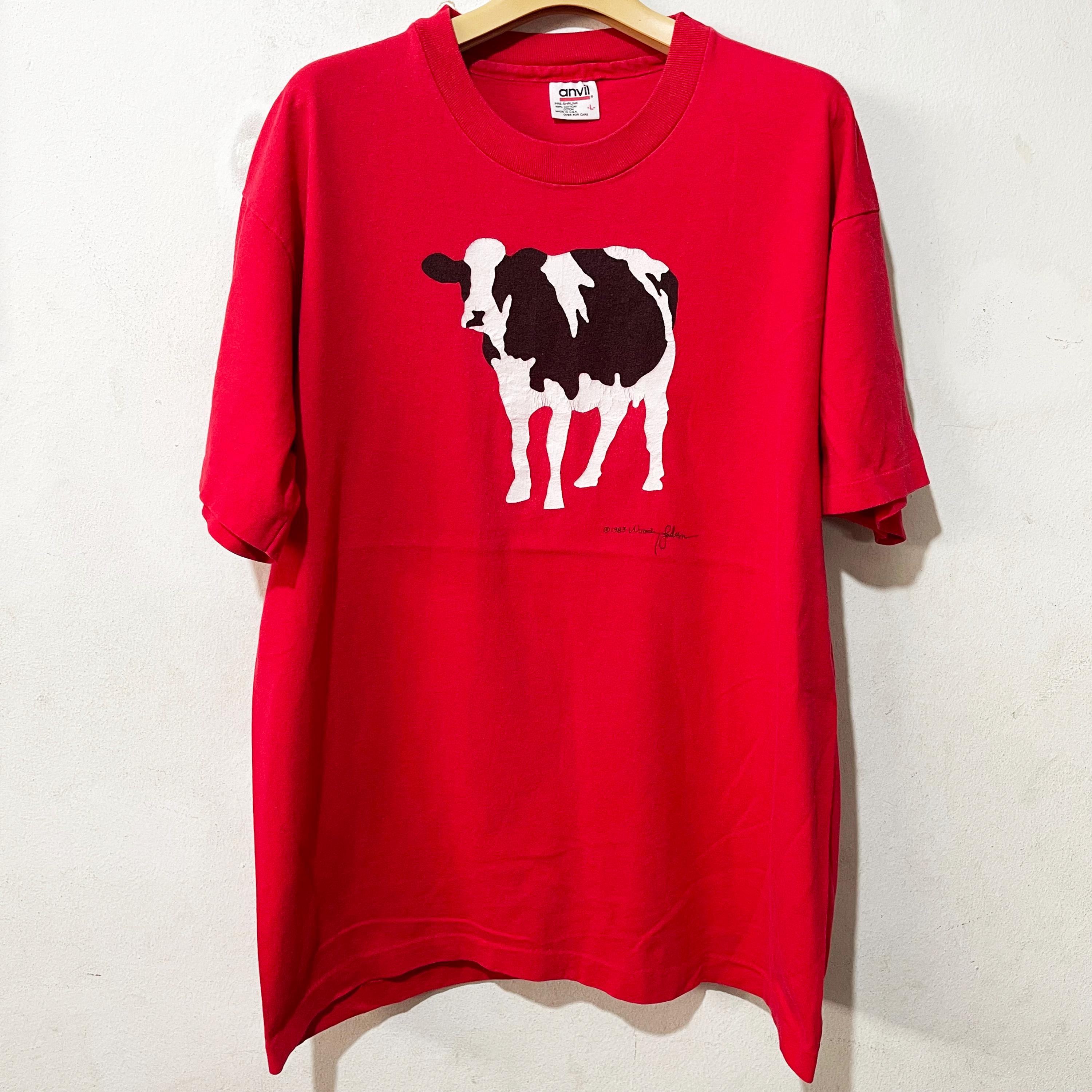 ね*と様 vintage cow tee Vintage 80s Woody Jackson Cow T-shirt Size L - Etsy