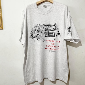 Vintage 90s Chicago Shirt Size XL Vintage &quot;There Are No Gangsters in Chicago&quot; Tee