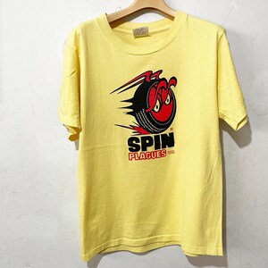 Vintage 1996 Spin Plagues T-Shirt Drag Racing Car Vehicle Graphic Tee Size S–M