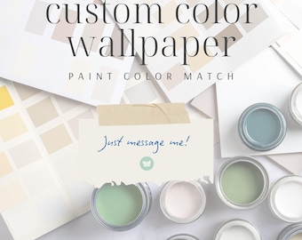 Custom Color Wallpaper Order | Pre-Pasted Yellow Limewash | Non-Pasted Green Linen Look
