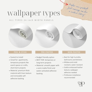 cottage wallpaper peel and stick | flowered wallpaper | floral cottage wallpaper | accent wall paper | botanical wallpaper | renter friendly Bild 7