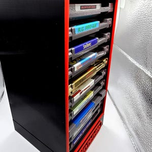 Vintage Nintendo NES Game Cartridge Organizer | Retro Game Storage | Classic Gamer Decor