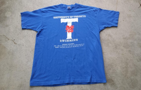 Vintage 1990 S University Of Toronto Swimming Team Etsy