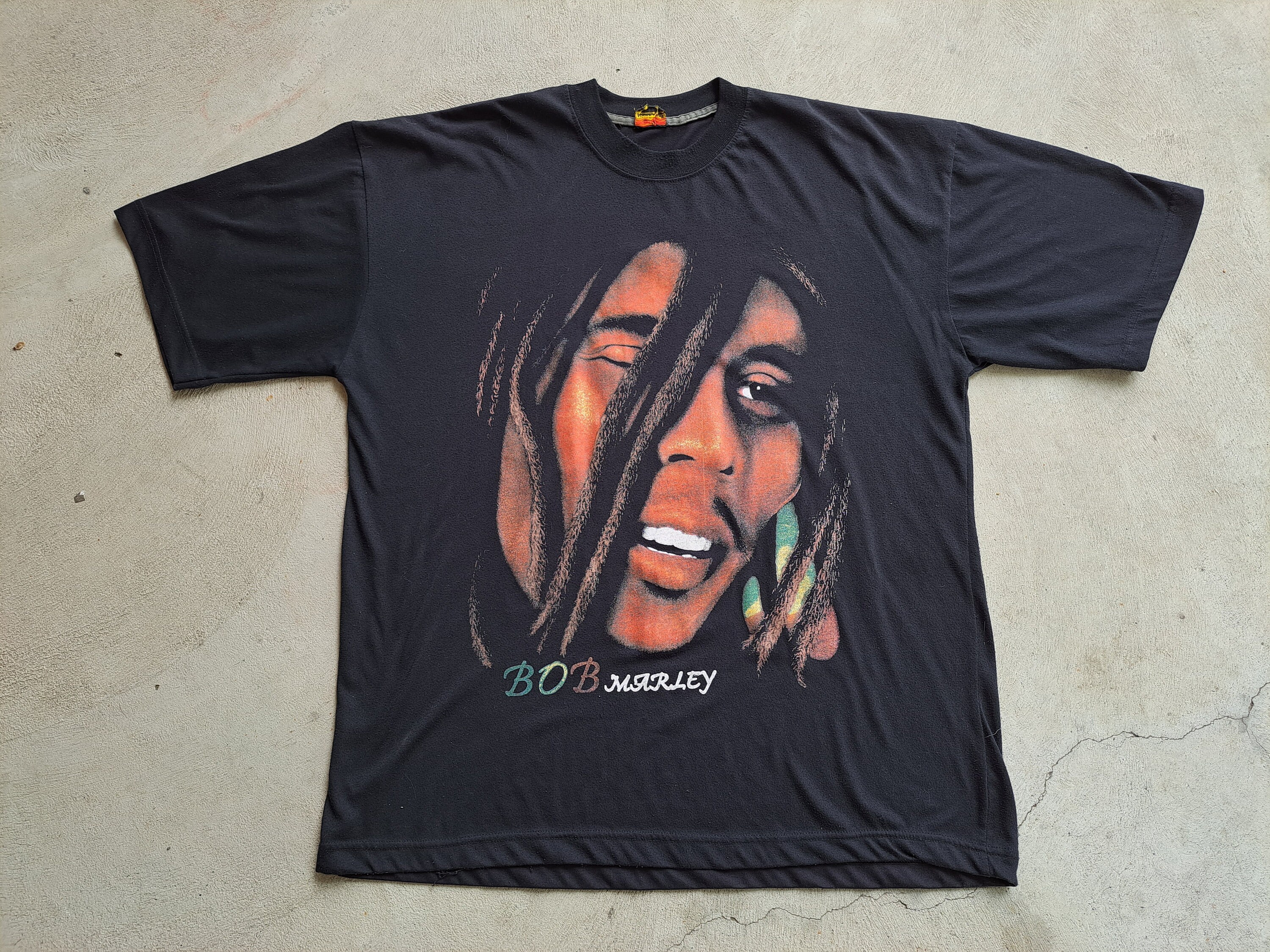 Vintage 1990's Bob Marley Graphic Tshirt / Tee / Top / Double
