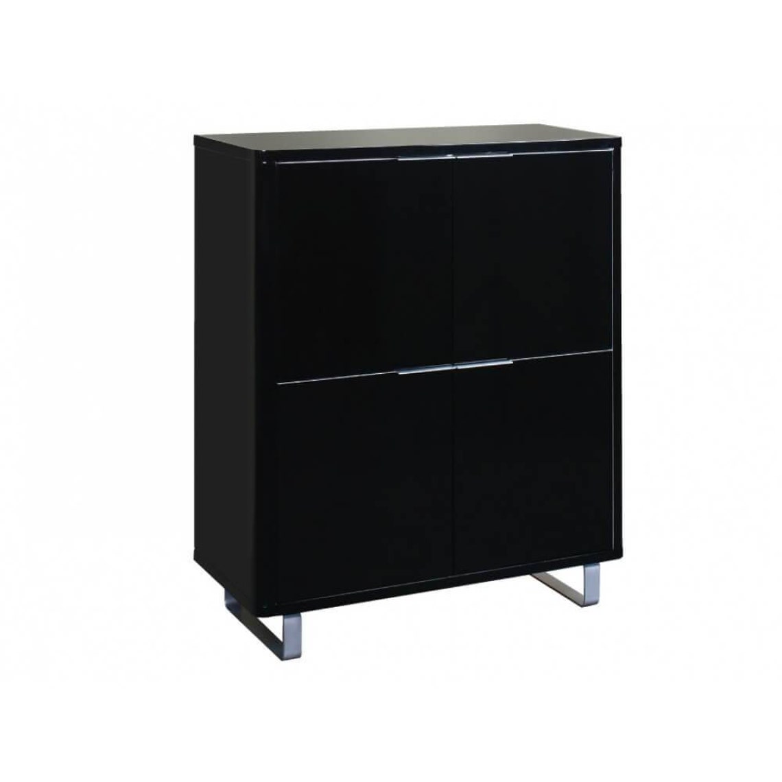 Moderno gabinete de almacenamiento de 4 puertas en blanco o | Etsy