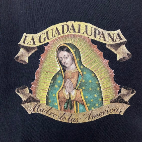 Vintage La Guadalupana Art Designer Graphic Tee Pullo… - Gem