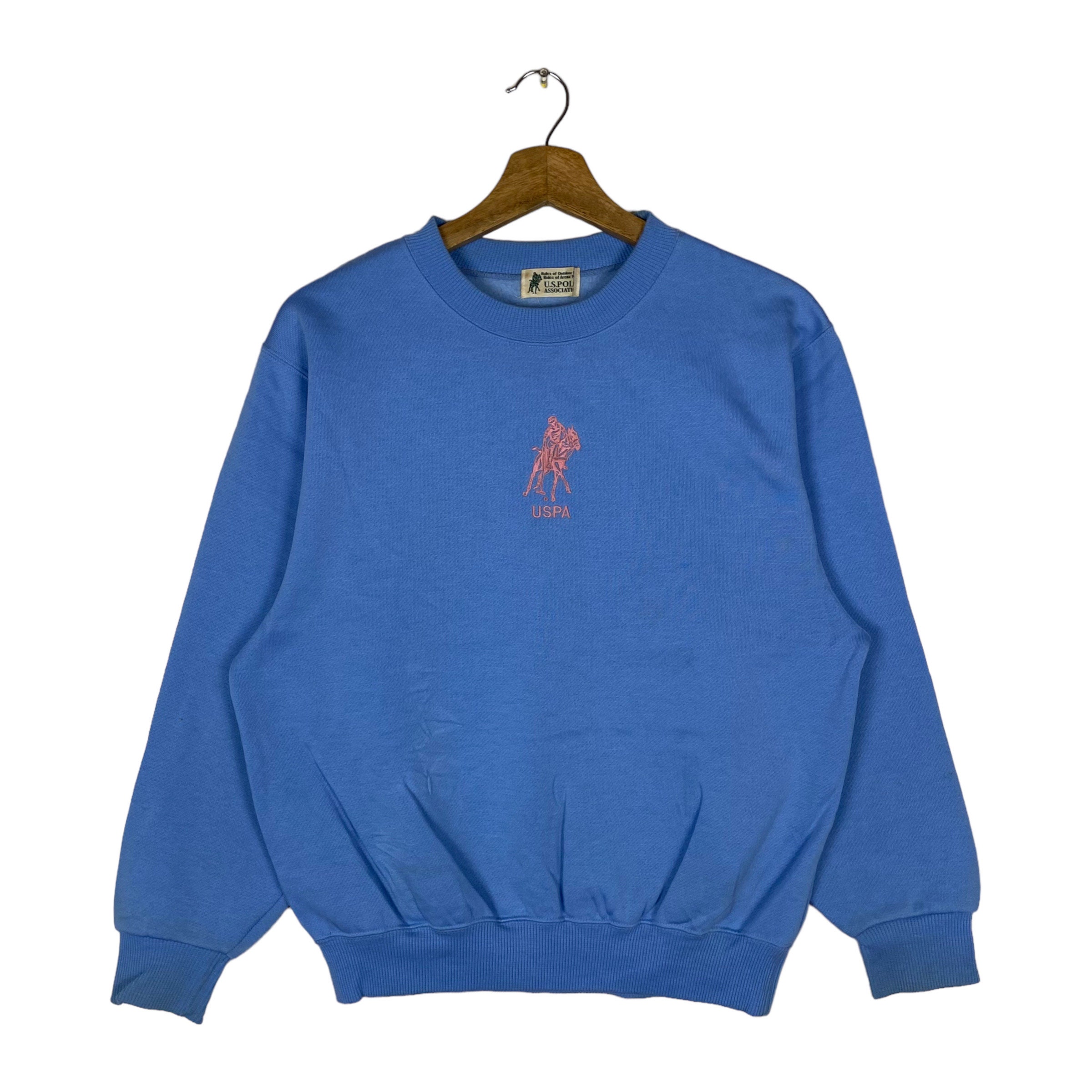 Vintage US Polo Association USPA Mini Logo Pullover Jumper Sweatshirt