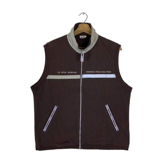 Vintage ellesse Full Zipper Sleeveless Vest Jacket - image 1