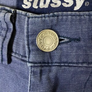 Vintage Stussy Cotton Denim Style Shorts Pants - Etsy