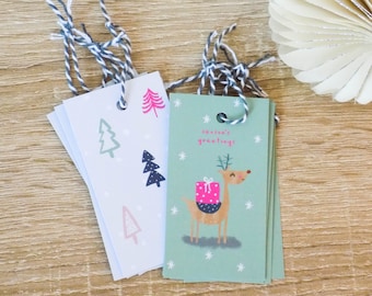Christmas Trees Gift Tags (Pack of 10)