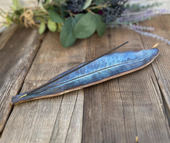 Incense Burner Holder-Incense Burner Ceramic-Incense Holder-Incense Burner for Sticks-Incense Burner Stick-Incense Holder Ceramic Leaf