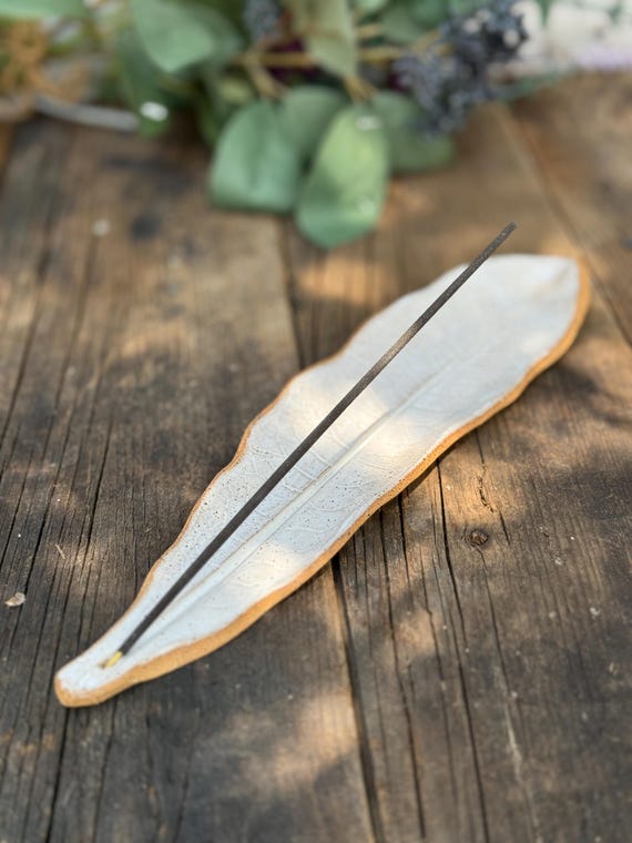 Incense Burner Holder-Incense Burner Ceramic-Incense Holder-Incense Burner for Sticks-Incense Burner Stick-Incense Holder Ceramic Leaf