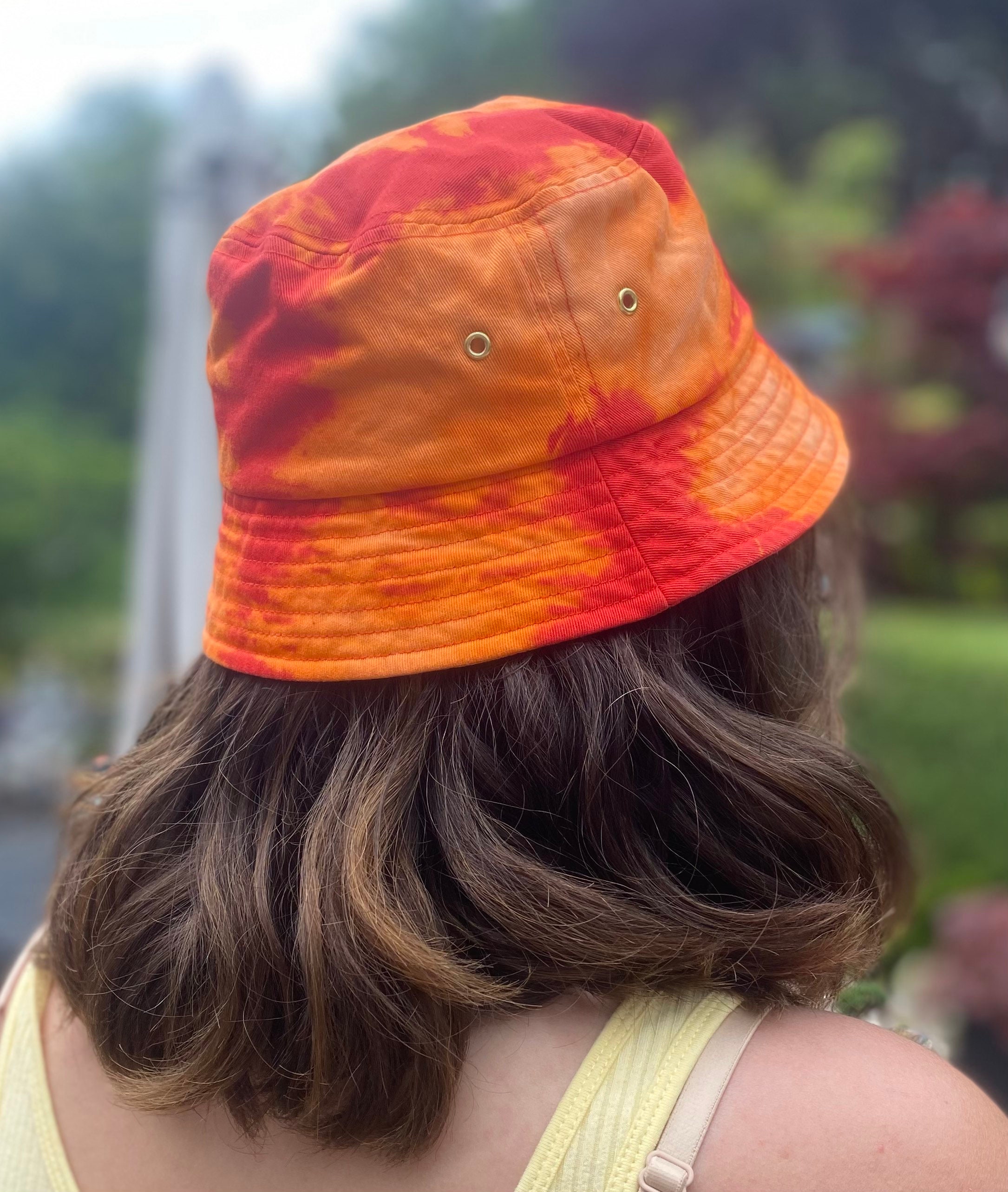 Tie dye bleach dye bucket hat Etsy