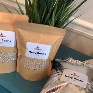 2 1,5 Pfund Säckchen verpackt Navy Beans