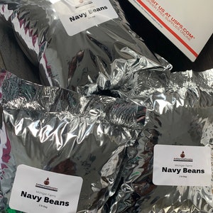 2 2lb Mylar sealed Navy Beans
