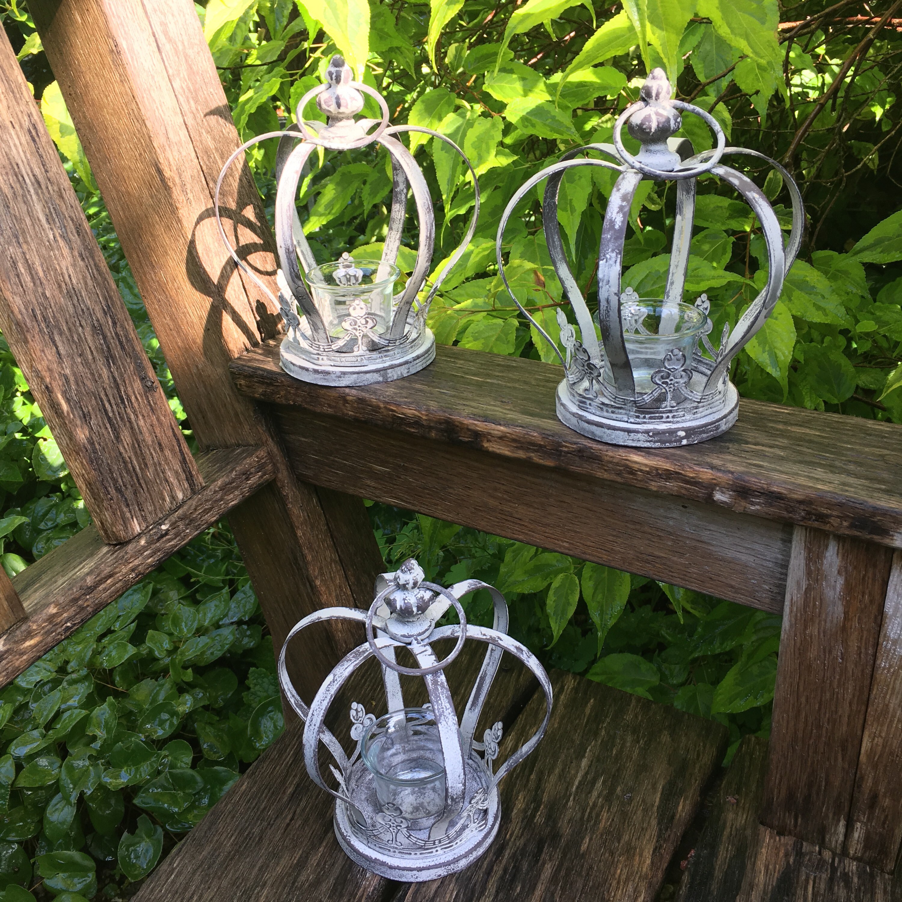 Crown Vintage Style Tea Light Candle Holder Etsy UK