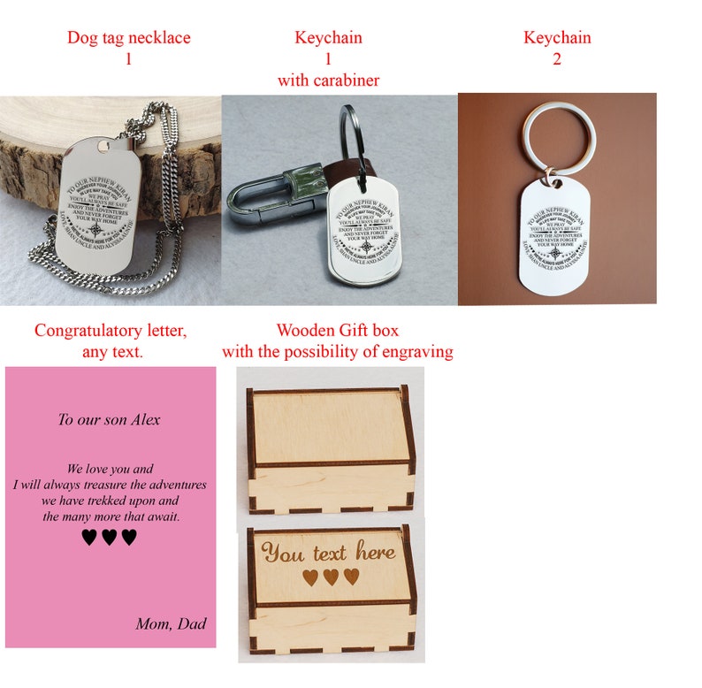 Custom Mens keychain mens army Dog tag necklace key chain Etsy