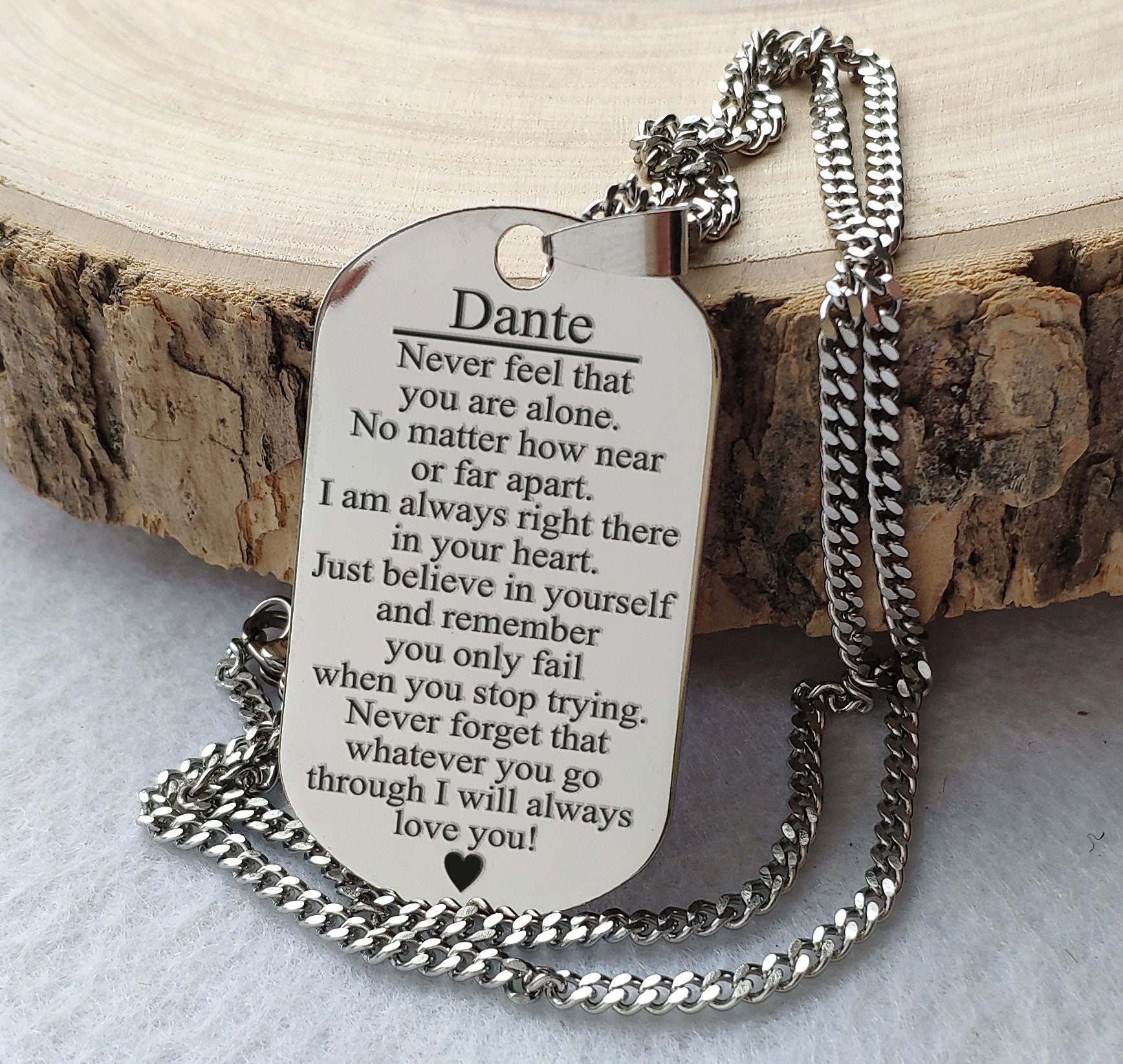 Frère cadeau soeur idée cadeau petit-fils Pendentif Collier | Etsy