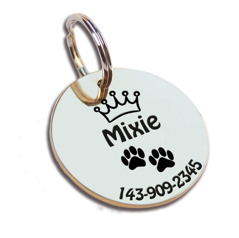 Microchipped Dog Tag Microchip Dog Tag Personalized Dog Tag Etsy